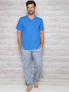 Piżama Adam 2131 AW/17 K1 Niebieska